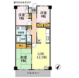 ドエル葛飾 3LDKの間取図画像