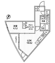 ＧｒａｎＤｕｏ中目黒4 2階1LDKの間取り