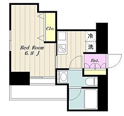 アーバンフラッツ町田 ワンルームの間取図画像