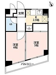 カーサヴェルデ 2Kの間取図画像