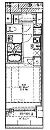 S-RESIDENCE錦糸町パークサイド 1Kの間取図画像