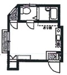 メゾン・イースト2 ワンルームの間取図画像