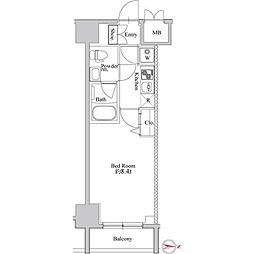 ＬＥＸＥ赤羽 10階1Kの間取り
