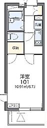 レオパレス蒔田 1Kの間取図画像