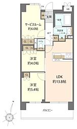 ドムール新小岩プレミアムレジデンス 3LDKの間取図画像