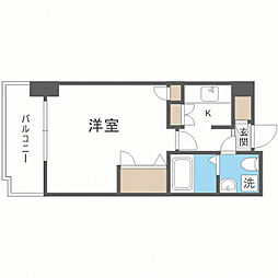 エステート・モア天神アトリエ 1Kの間取図画像