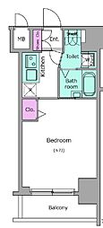 レジディア銀座東 1Kの間取図画像