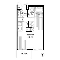 ＬｉｎｋＳ． 2階1Kの間取り
