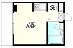 グレイス戸塚 4階ワンルームの間取り