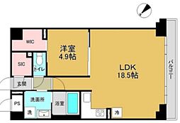 コル代々木 1LDKの間取図画像