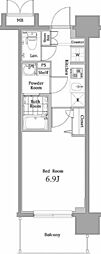 N-stage西川口 1Kの間取図画像