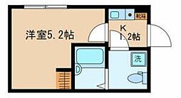 ソルテ戸越公園 1Kの間取図画像