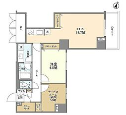 間取図画像 1SLDK