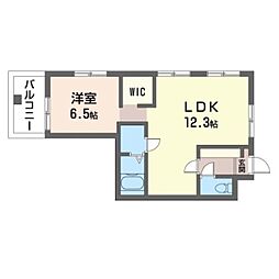 間取図画像 1LDK