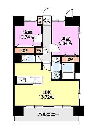 モーント米山弐番館_間取り_0