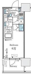 ParkCube大井町レジデンス 1Kの間取図画像