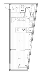 エディット文京千石2 3階1LDKの間取り