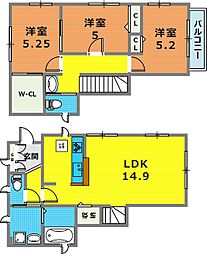 矢部町戸建貸家
