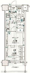 日神デュオステージ板橋駅前 1DKの間取図画像