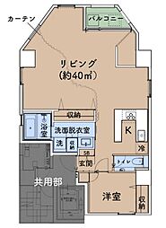 アーバングリーン 1LDKの間取図画像