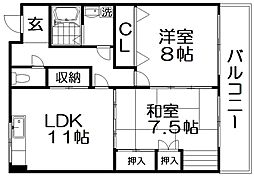 間取図画像 2LDK