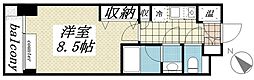 メゾン・ド・ヴィレ日本橋中洲 1Kの間取図画像
