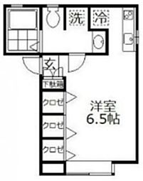 GrandMaison目黒本町 1Kの間取図画像