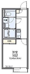 レオネクストあねらハイム 1Kの間取図画像