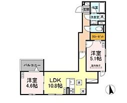 間取図画像 2LDK