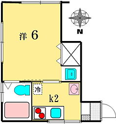 シャトー阿佐ヶ谷 1Kの間取図画像
