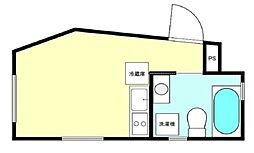 yh bldg 1階ワンルームの間取り