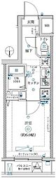 レーヴ・ド・クレエ綾瀬 1Kの間取図画像