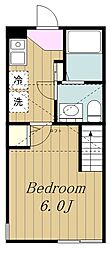 メゾンプレリオ 1Kの間取図画像