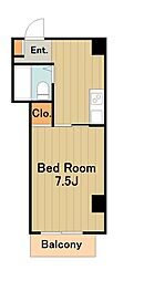シティプラザ 1DKの間取図画像