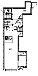 Cecil 1階ワンルームの間取り