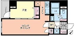 リビオメゾン東日本橋 1LDKの間取図画像