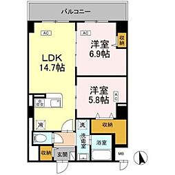 間取図画像 2LDK
