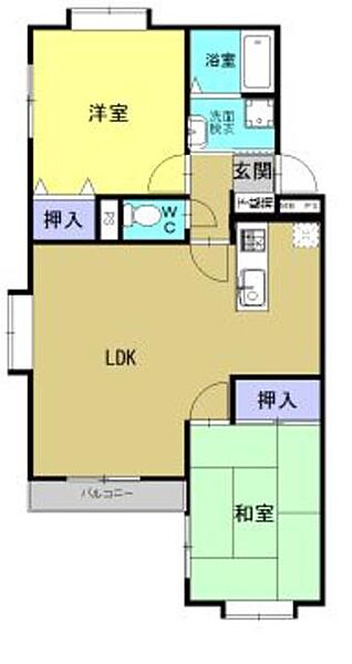 サンビーム花の木 305｜熊本県熊本市北区鹿子木町(賃貸マンション2LDK・3階・59.70㎡)の写真 その2