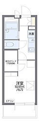レオパレス椎の実3 1Kの間取図画像