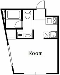 カーサフェリーチェ千川 4階1Kの間取り