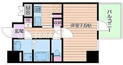 フジマン北梅田 1Kの間取図画像
