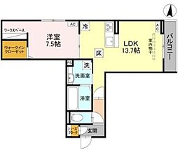 間取図画像 1LDK