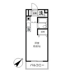 ピエール宮崎台 ワンルームの間取図画像