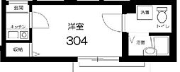 ＡＰＴ西新井 3階1Kの間取り
