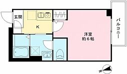 フェリーチェ東高円寺D 3階1Kの間取り