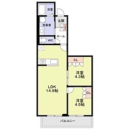 (仮称)練馬区早宮2丁目計画 2LDKの間取図画像