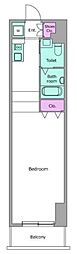 RESIDIA上野御徒町 ワンルームの間取図画像