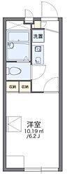 レオパレスワイズ 1Kの間取図画像