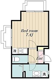 フェニックス厚木 ワンルームの間取図画像