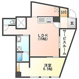 リヴェールプラザ 1LDKの間取図画像